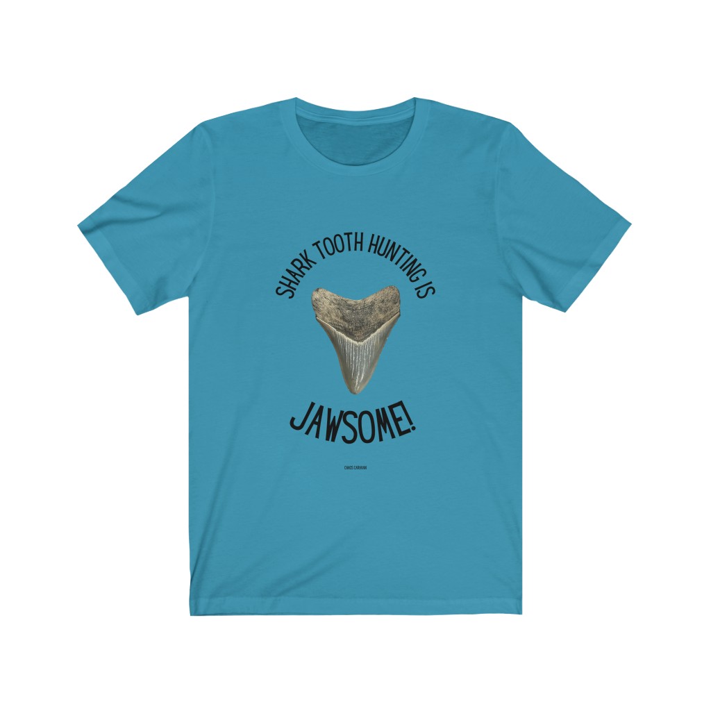 Shark Tooth Hunting is Jawsome! T-Shirt Unisex Jersey Short Sleeve Tee - Image 9