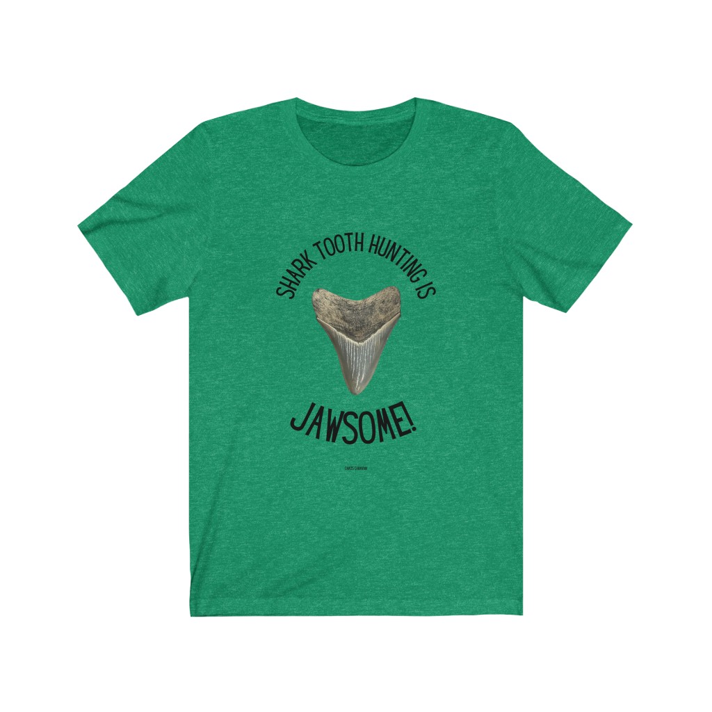 Shark Tooth Hunting is Jawsome! T-Shirt Unisex Jersey Short Sleeve Tee - Image 8