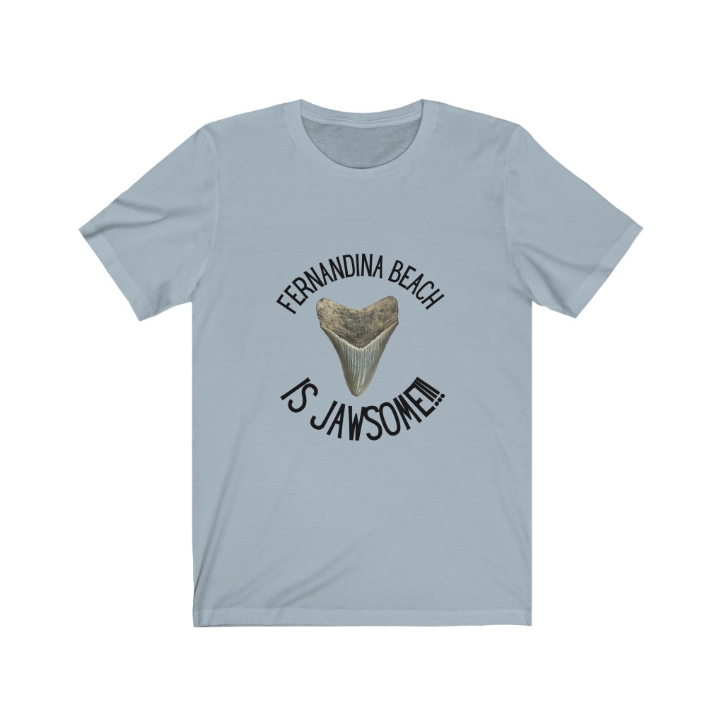Fernandina Beach is Jawsome! | Fernandina Beach, FL | Shark Tooth Hunting Shirt | Unisex Jersey Short Sleeve Tee - Image 8
