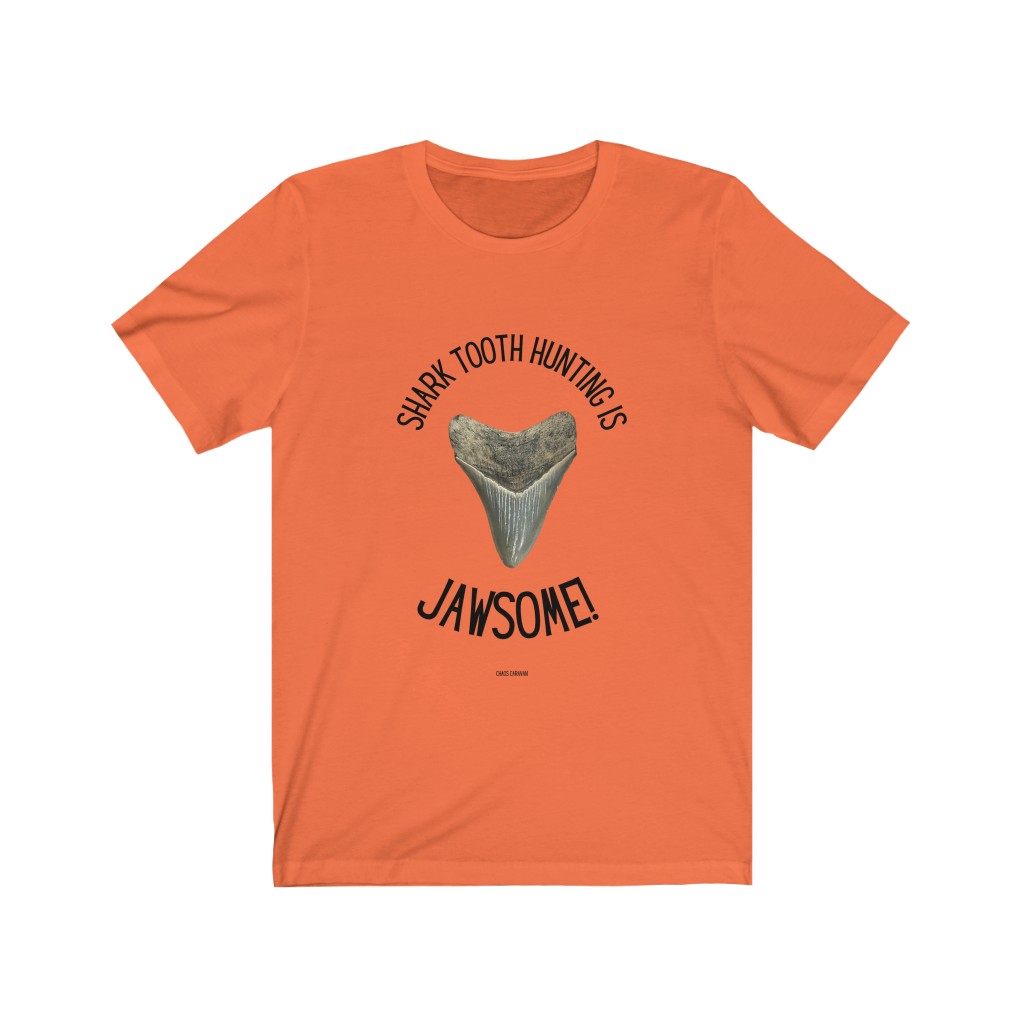 Shark Tooth Hunting is Jawsome! T-Shirt Unisex Jersey Short Sleeve Tee - Image 2