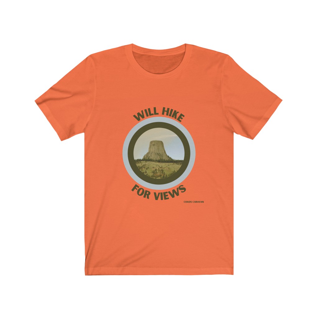 Will Hike For Views Shirt | Hiker T-Shirt | Funny Hiker Shirt | Unisex Jersey Short Sleeve Tee - Image 3