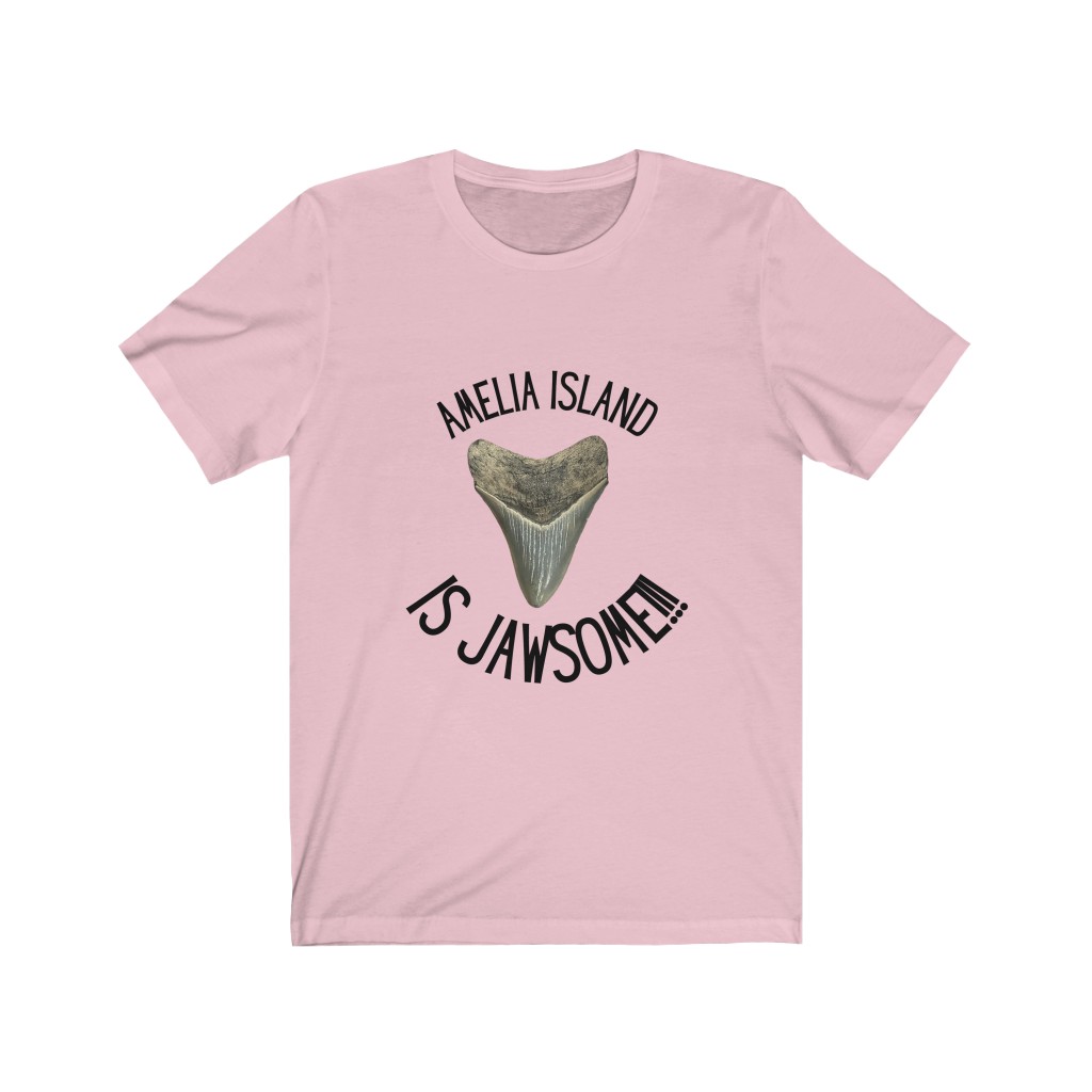 Amelia Island is Jawsome! | Amelia Island, Florida Shark Tooth Hunting T-Shirt | Megalodon Tooth Shirt | Shark Tooth Hunting Unisex Jersey Short Sleeve Tee - Image 11