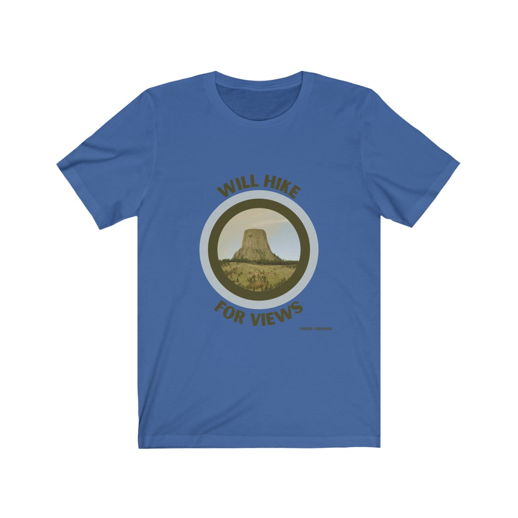 Will Hike For Views Shirt | Hiker T-Shirt | Funny Hiker Shirt | Unisex Jersey Short Sleeve Tee - Image 9