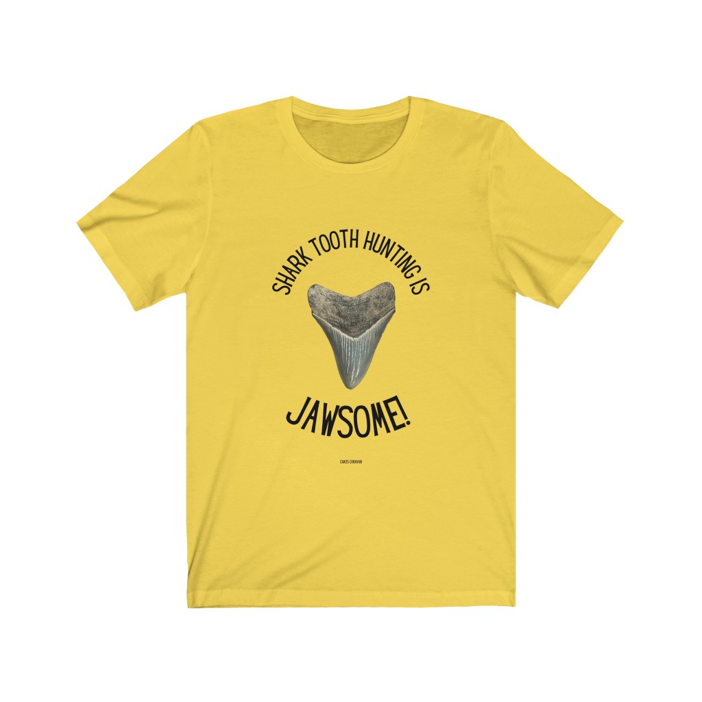 Shark Tooth Hunting is Jawsome! T-Shirt Unisex Jersey Short Sleeve Tee - Image 7