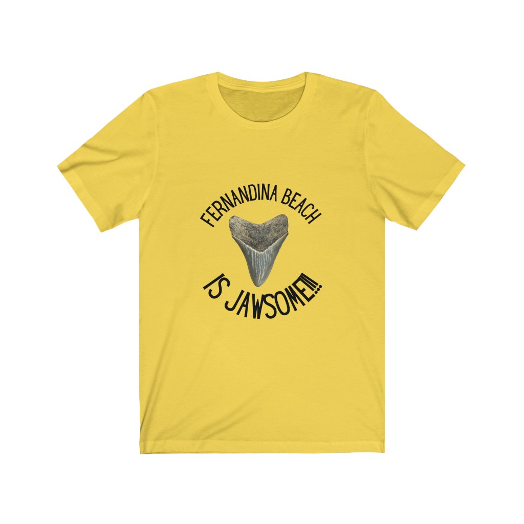 Fernandina Beach is Jawsome! | Fernandina Beach, FL | Shark Tooth Hunting Shirt | Unisex Jersey Short Sleeve Tee - Image 6
