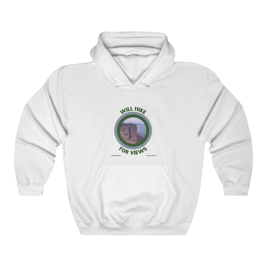 Will Hike For Views Hoodie | Hiker Hoodie | Funny Hiker Hoodie | Palisade Head Hoodie | Minnesota Hoodie | Unisex Heavy Blend™ Hooded Sweatshirt - Image 2