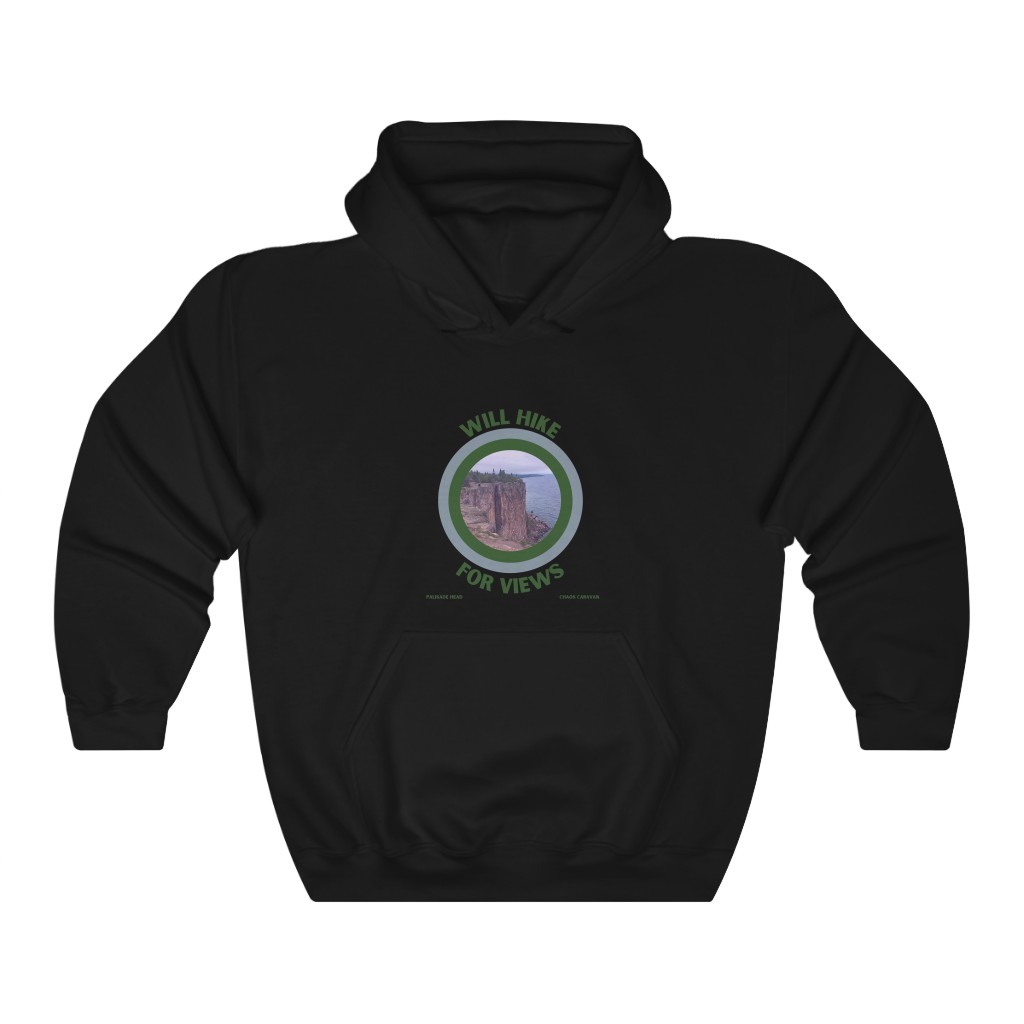 Will Hike For Views Hoodie | Hiker Hoodie | Funny Hiker Hoodie | Palisade Head Hoodie | Minnesota Hoodie | Unisex Heavy Blend™ Hooded Sweatshirt - Image 3