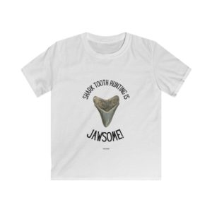 Shark Tooth Hunting Is Jawsome! Kids Softstyle Tee