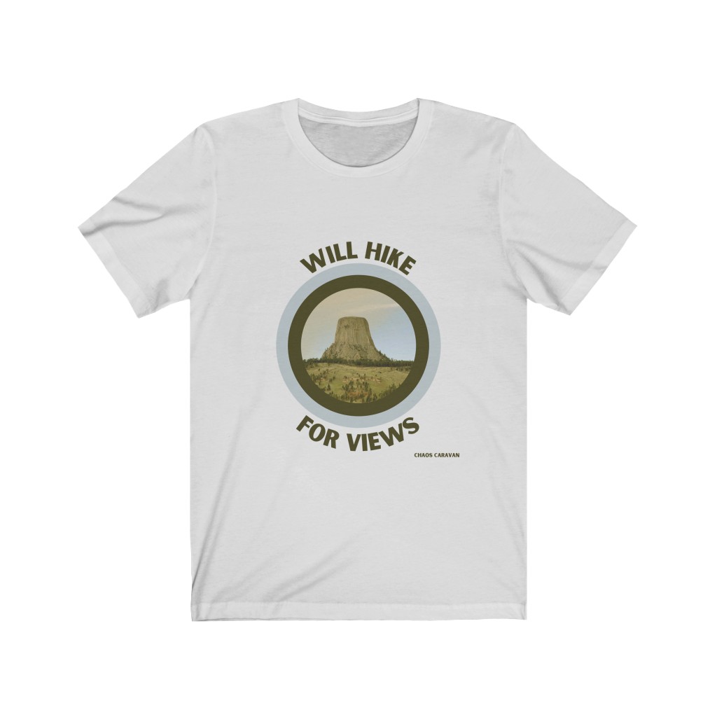 Will Hike For Views Shirt | Hiker T-Shirt | Funny Hiker Shirt | Unisex Jersey Short Sleeve Tee - Image 2