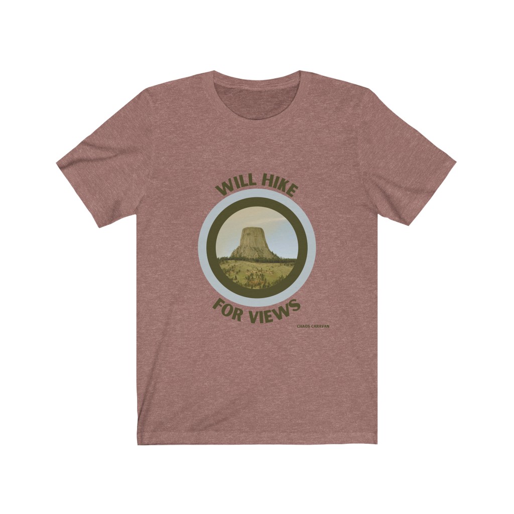 Will Hike For Views Shirt | Hiker T-Shirt | Funny Hiker Shirt | Unisex Jersey Short Sleeve Tee - Image 4