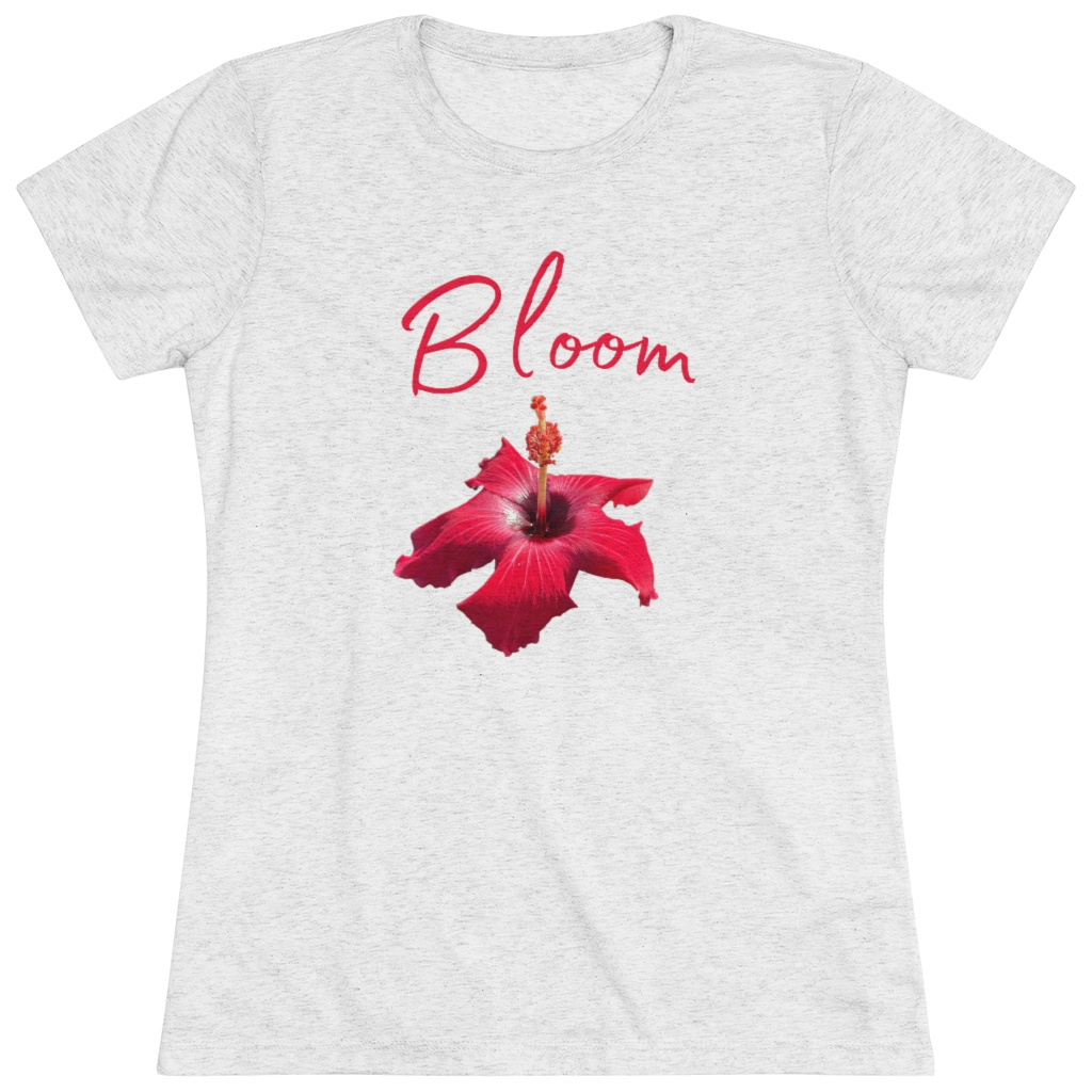 Hibiscus Bloom | Tropical Flower | Bloom Women's Triblend Tee