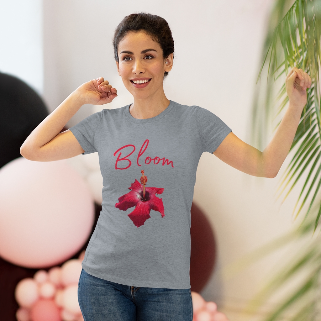 Hibiscus Bloom | Tropical Flower | Bloom Women's Triblend Tee - Image 20