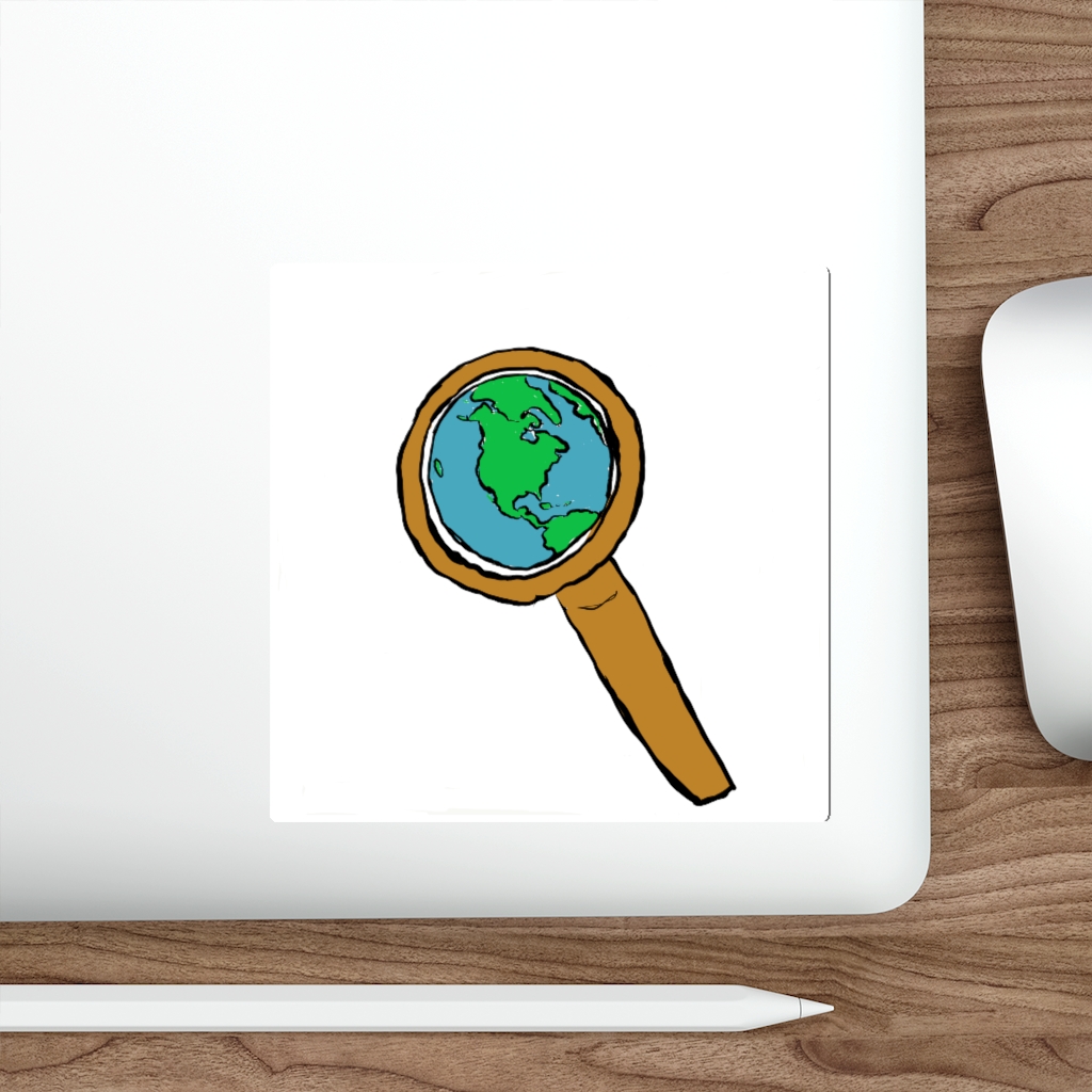Chaos Caravan Logo Magnifying Glass and the World - Image 17