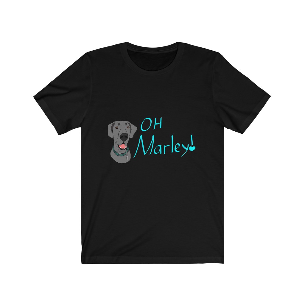 Great Dane | Oh, Marley! | Chaos Caravan Merch Unisex Jersey Short Sleeve Tee - Image 5