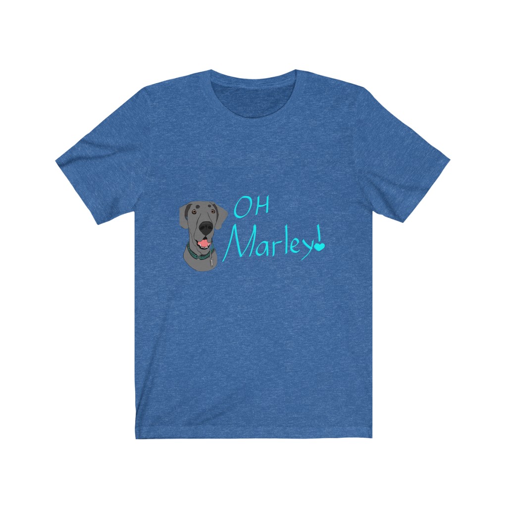 Great Dane | Oh, Marley! | Chaos Caravan Merch Unisex Jersey Short Sleeve Tee - Image 8