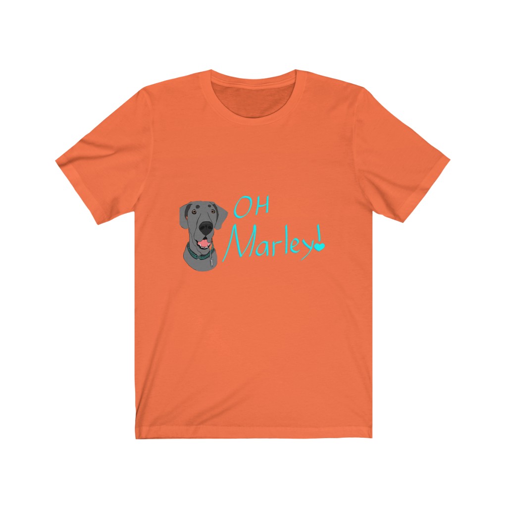 Great Dane | Oh, Marley! | Chaos Caravan Merch Unisex Jersey Short Sleeve Tee - Image 3
