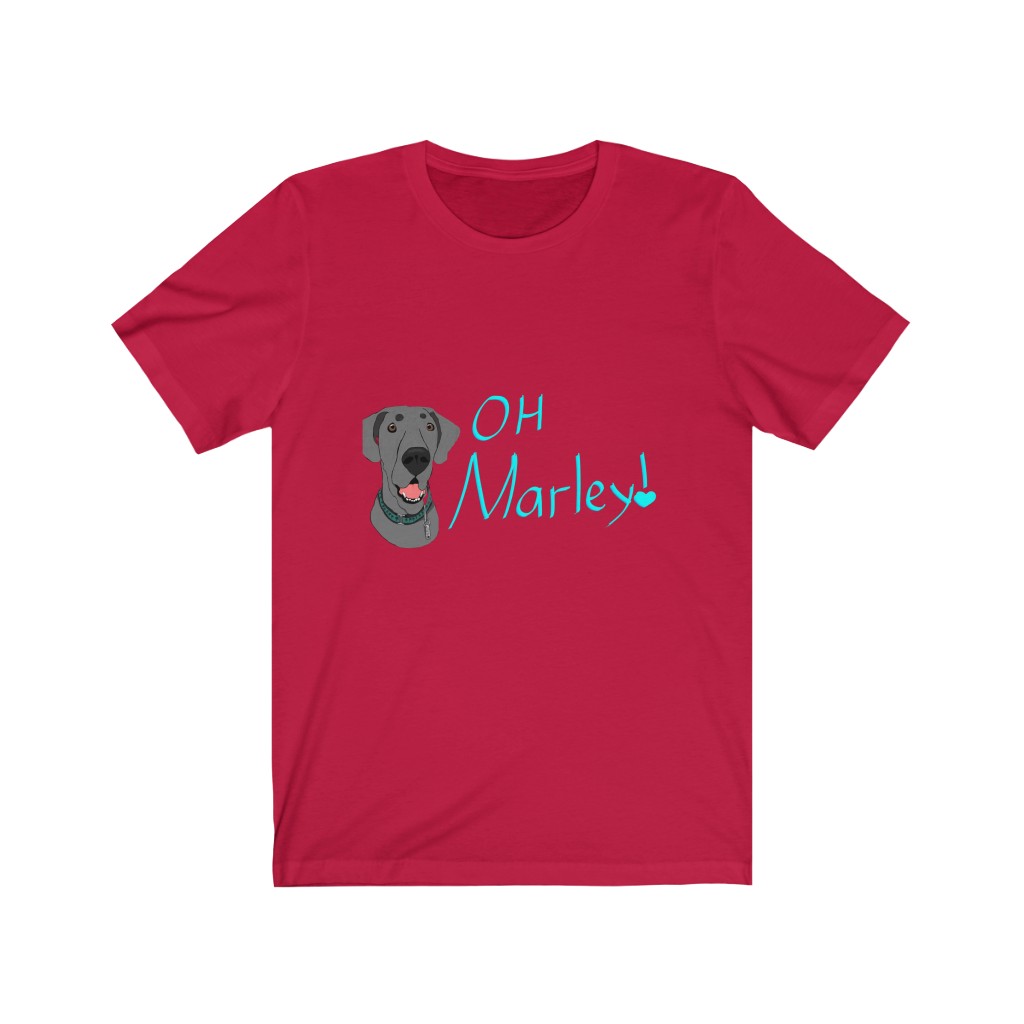 Great Dane | Oh, Marley! | Chaos Caravan Merch Unisex Jersey Short Sleeve Tee - Image 11