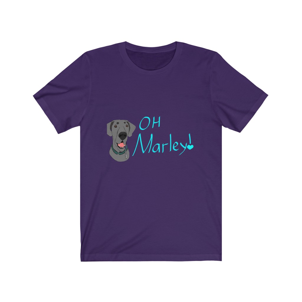 Great Dane | Oh, Marley! | Chaos Caravan Merch Unisex Jersey Short Sleeve Tee - Image 9