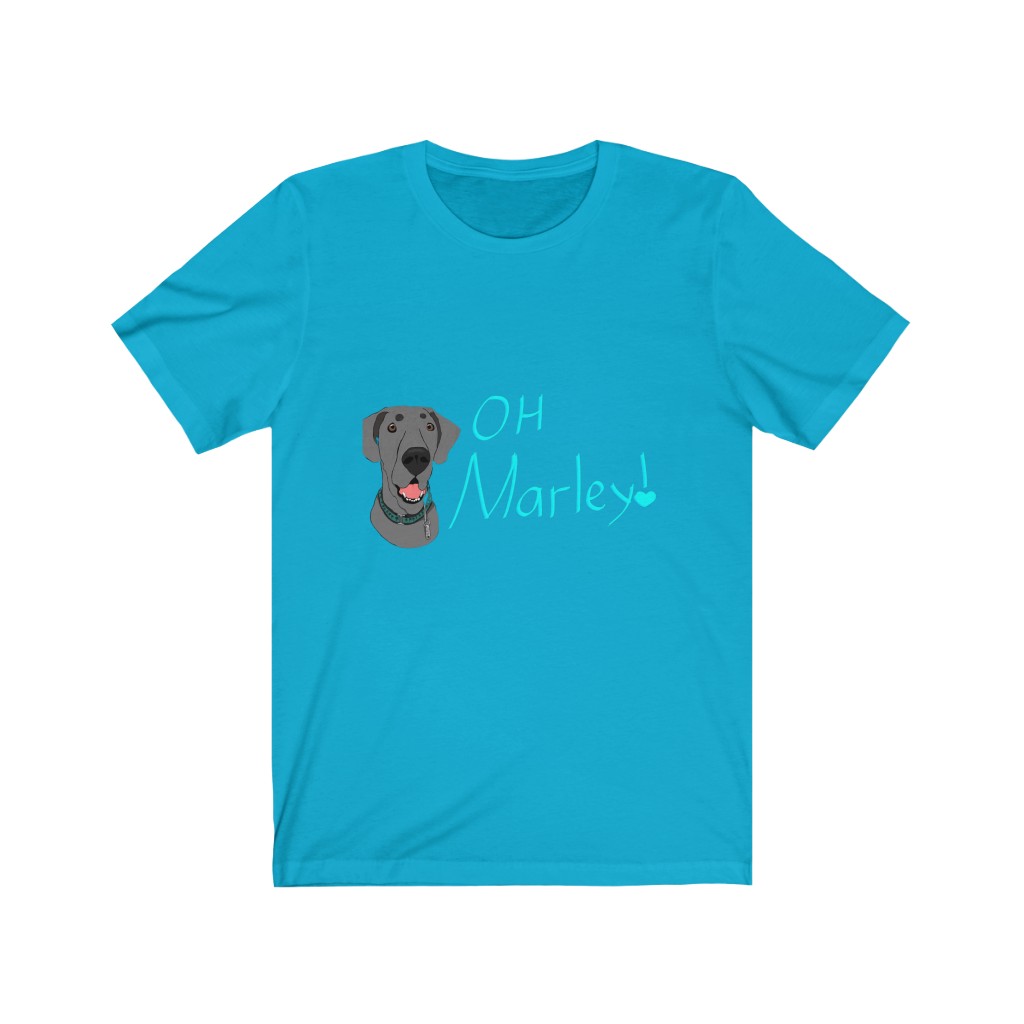 Great Dane | Oh, Marley! | Chaos Caravan Merch Unisex Jersey Short Sleeve Tee - Image 7
