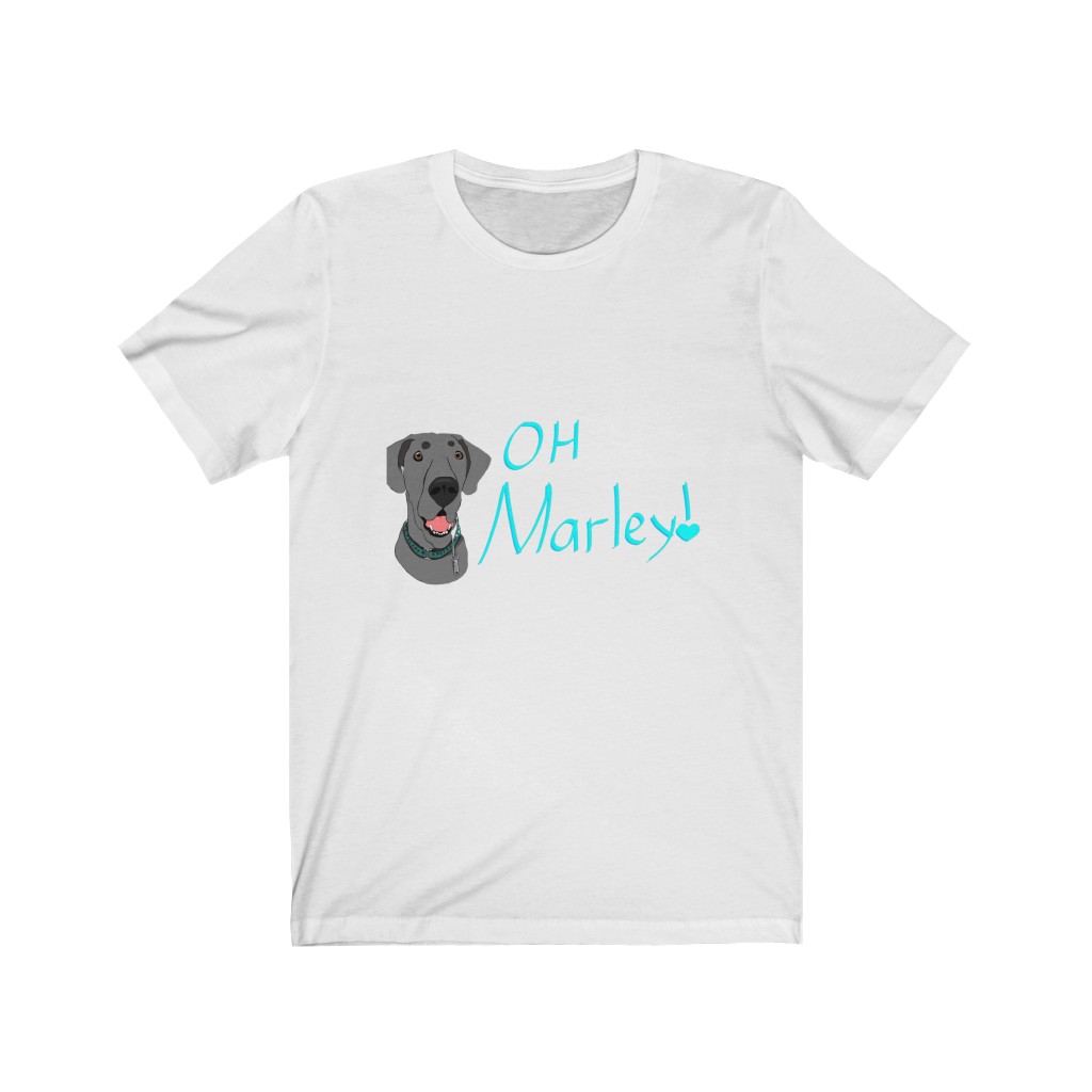 Great Dane | Oh, Marley! | Chaos Caravan Merch Unisex Jersey Short Sleeve Tee - Image 2