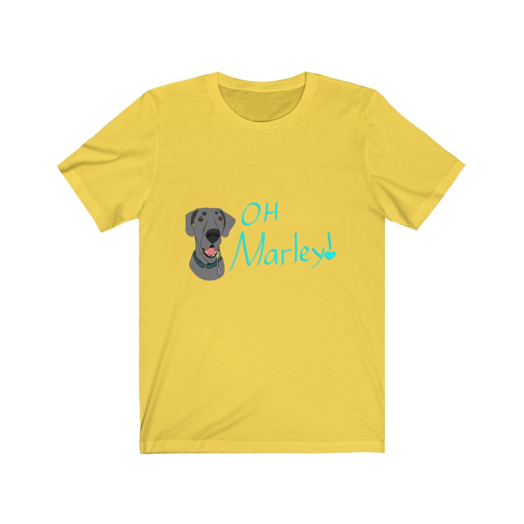 Great Dane | Oh, Marley! | Chaos Caravan Merch Unisex Jersey Short Sleeve Tee