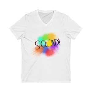 Squad! Royalty Paint Splatter Unisex Jersey Short Sleeve V-Neck Tee