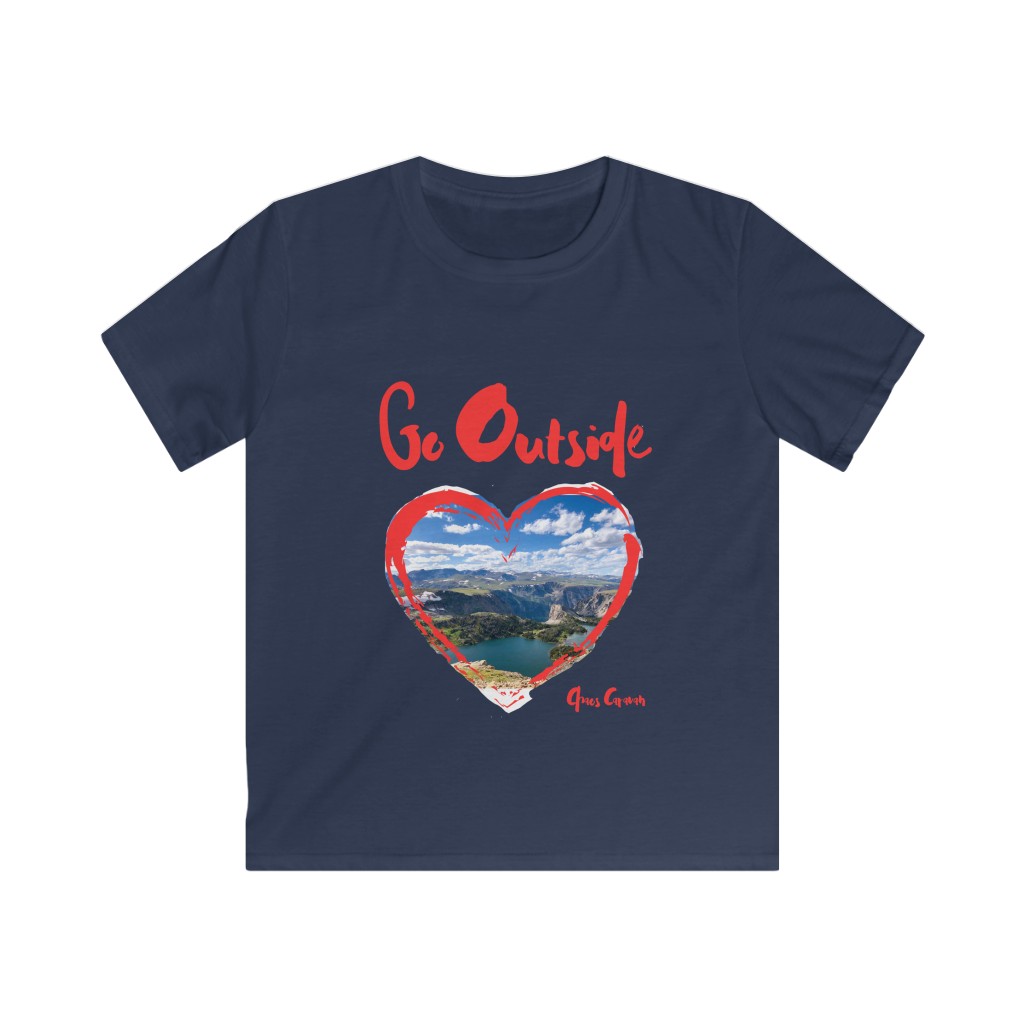 Go Outside Tee | Beartooth Highway | Beartooth Pass Tee | Kids Softstyle Tee - Image 5