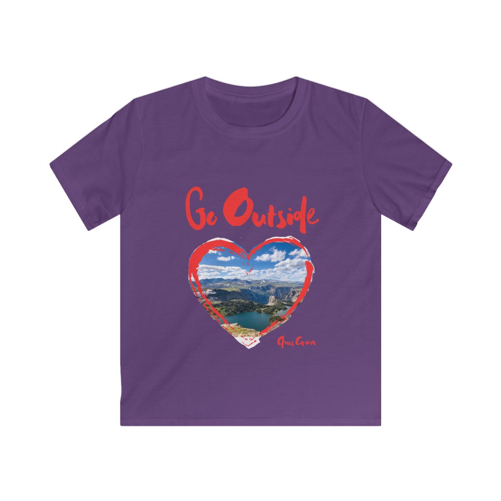 Go Outside Tee | Beartooth Highway | Beartooth Pass Tee | Kids Softstyle Tee - Image 6