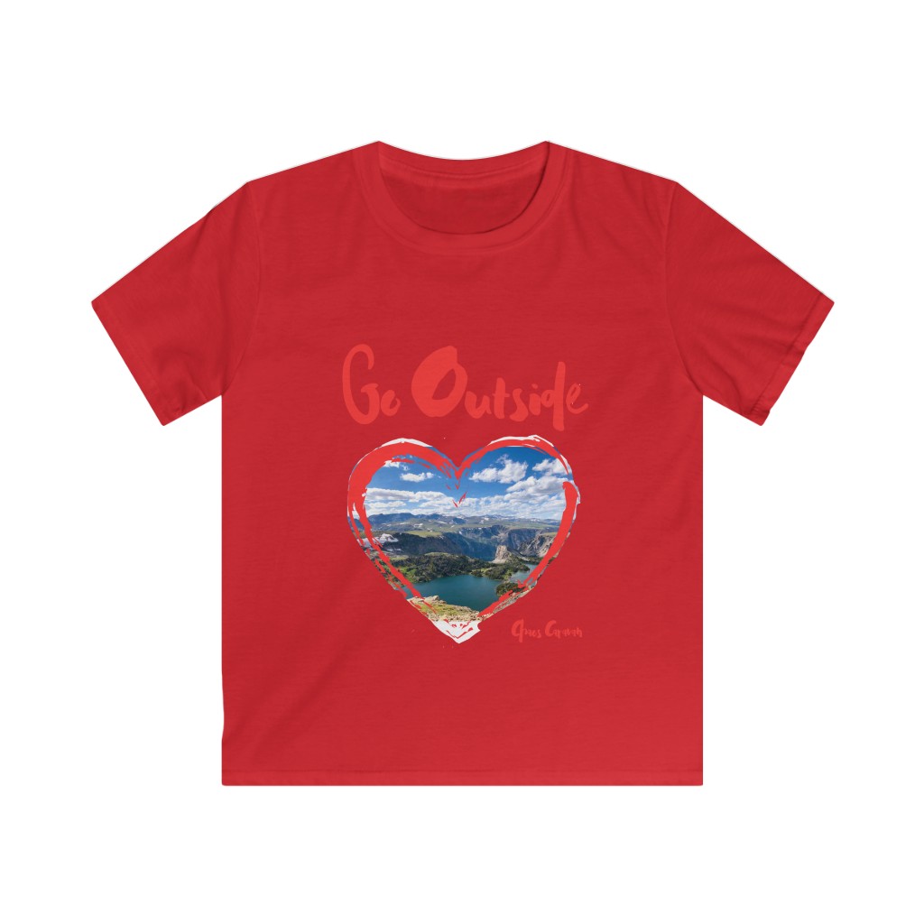 Go Outside Tee | Beartooth Highway | Beartooth Pass Tee | Kids Softstyle Tee - Image 7