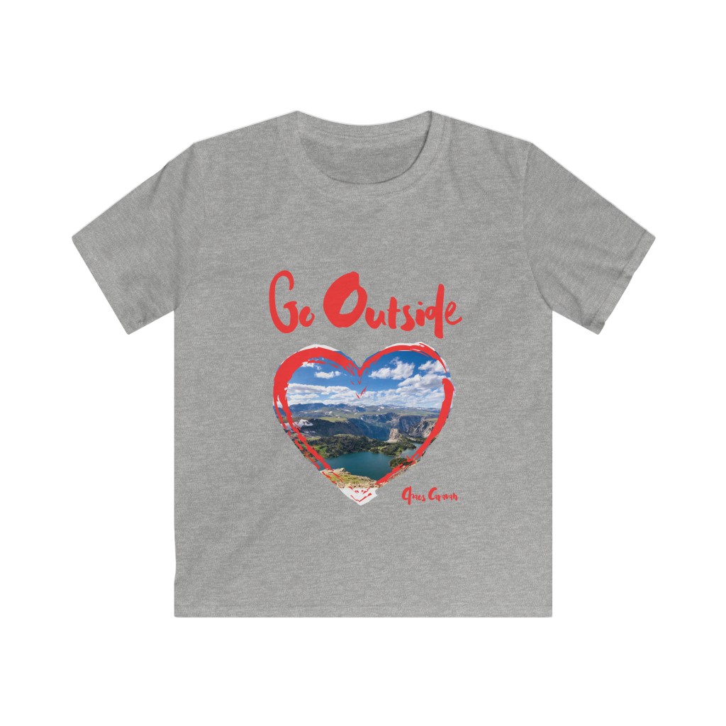 Go Outside Tee | Beartooth Highway | Beartooth Pass Tee | Kids Softstyle Tee - Image 4