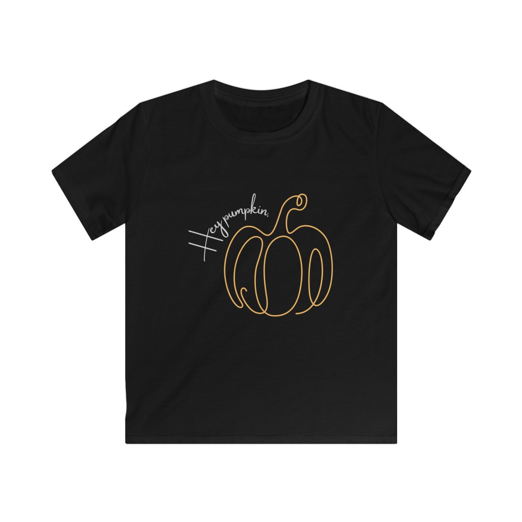 Hey Pumpkin Halloween | Autumn | Fall | Thanksgiving Shirt Kids Softstyle Tee