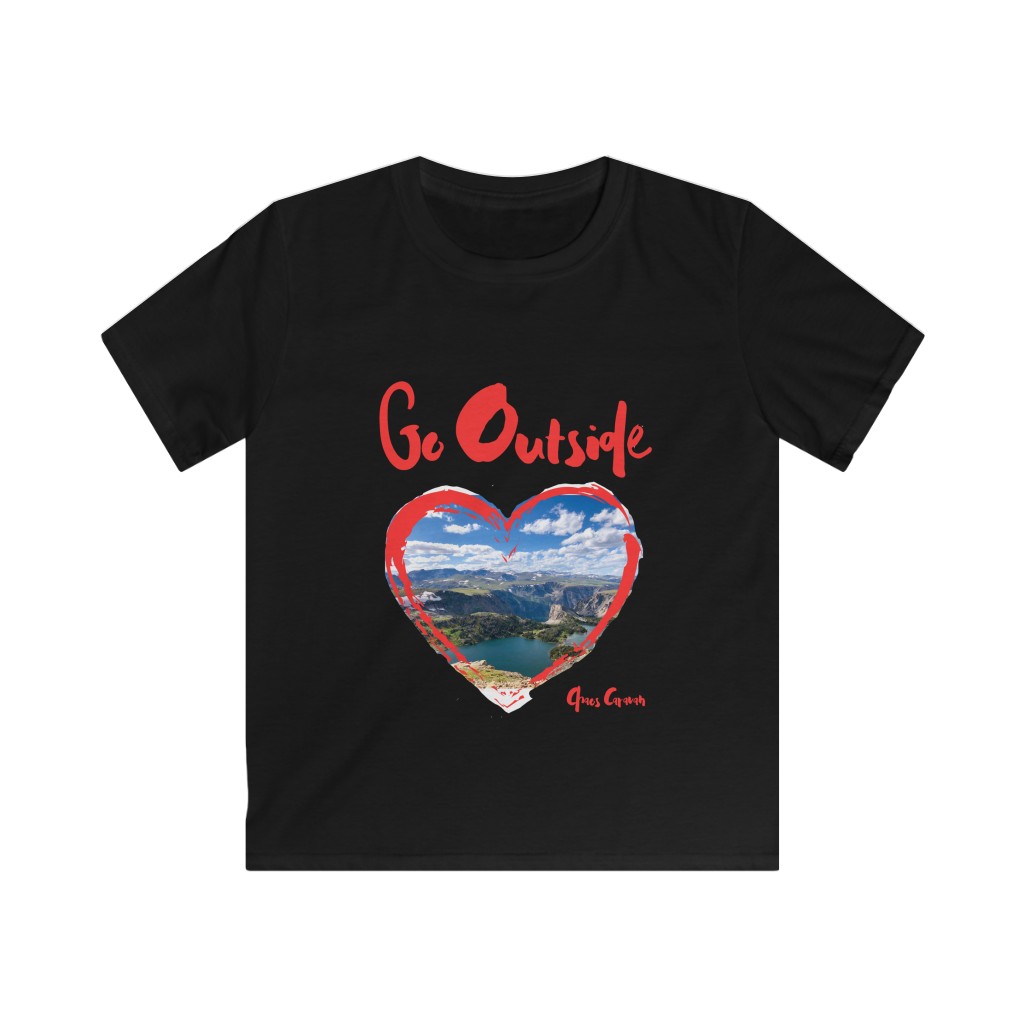 Go Outside Tee | Beartooth Highway | Beartooth Pass Tee | Kids Softstyle Tee - Image 3