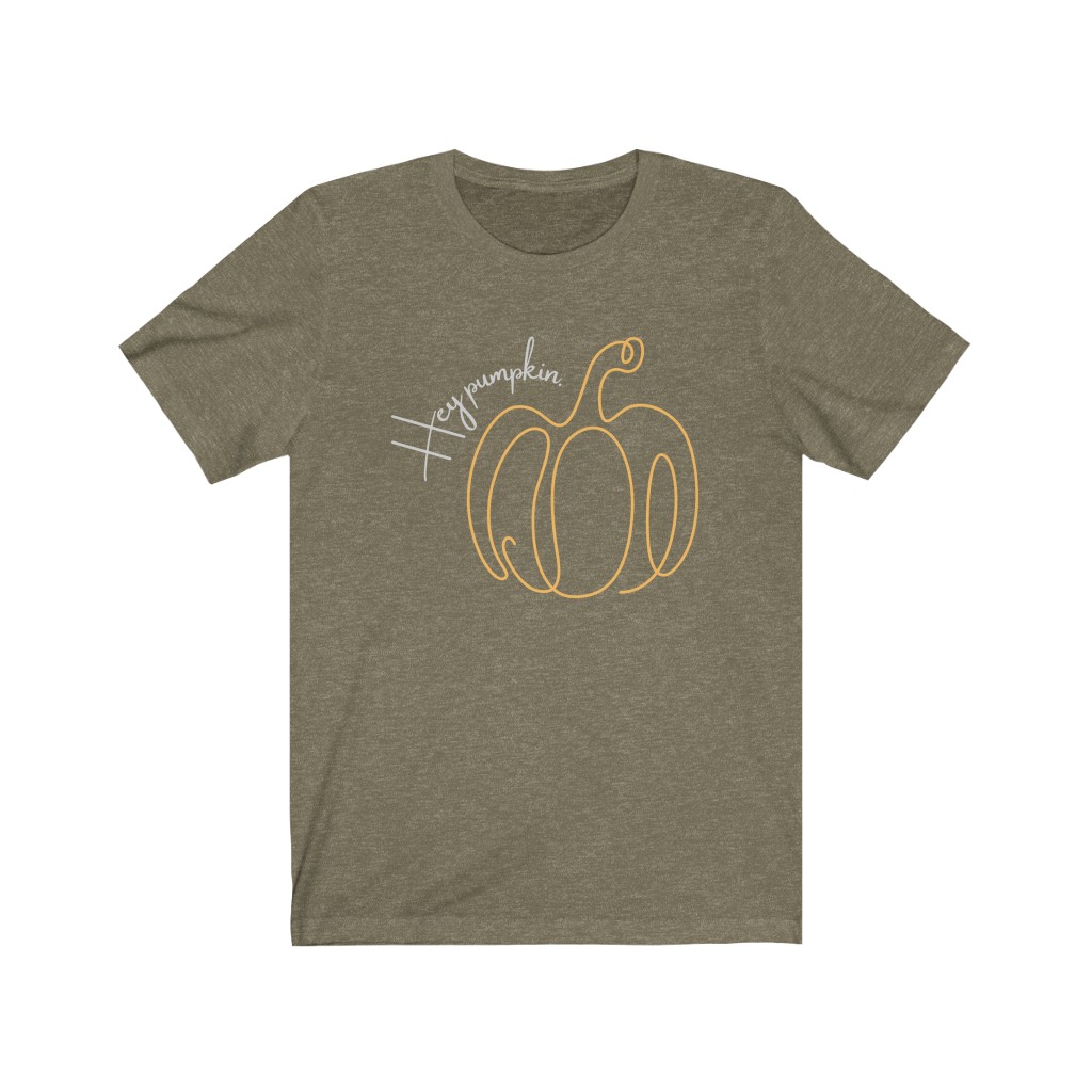 Hey Pumpkin Shirt  | Autumn Shirt  | Fall Shirt | | Halloween Shirt | Thanksgiving Shirt Unisex Jersey Short Sleeve Tee - Image 6