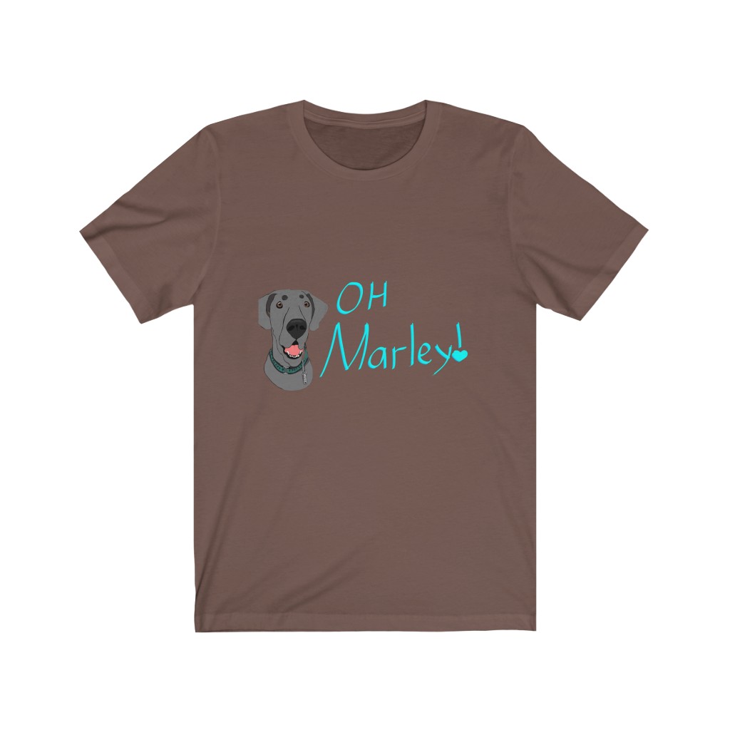 Great Dane | Oh, Marley! | Chaos Caravan Merch Unisex Jersey Short Sleeve Tee - Image 4