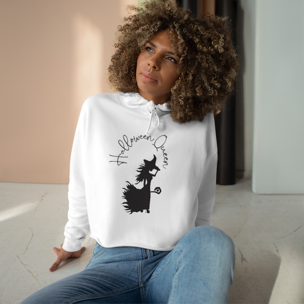 Halloween Queen Hoodie | Witch Hoodie | Halloween Witch Hoodie Crop Hoodie - Image 4