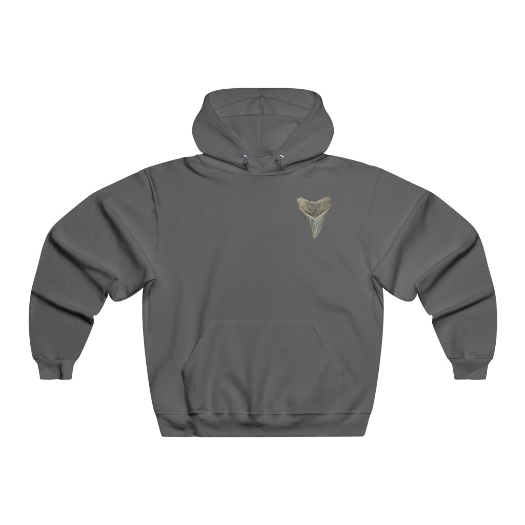 Megalodon Gotta Catch Em All! | Shark Tooth Hunting Hoodie | Fossil Finder Sweatshirt | Men's NUBLEND® Hooded Sweatshirt - Image 13