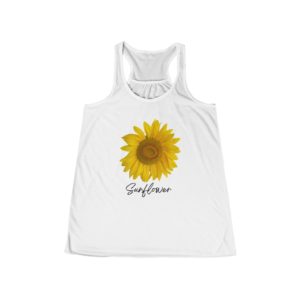 Sunflower Women's Flowy Racerback Tank