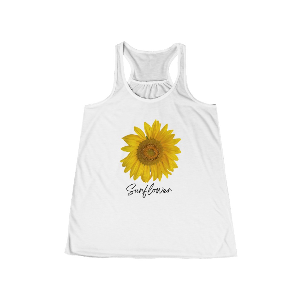 Sunflower Women's Flowy Racerback Tank