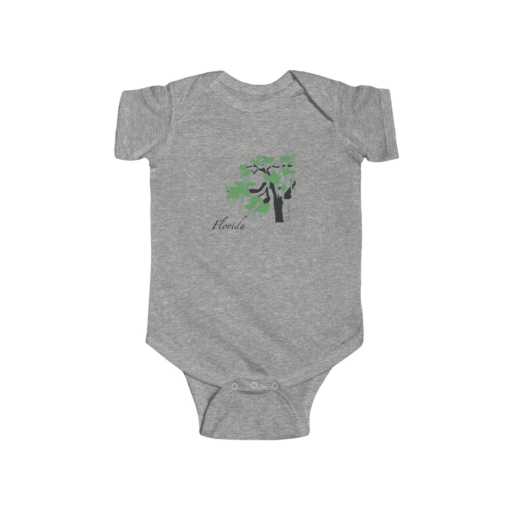 Florida Spanish Moss and Tree Infant Fine Jersey Bodysuit - Image 2