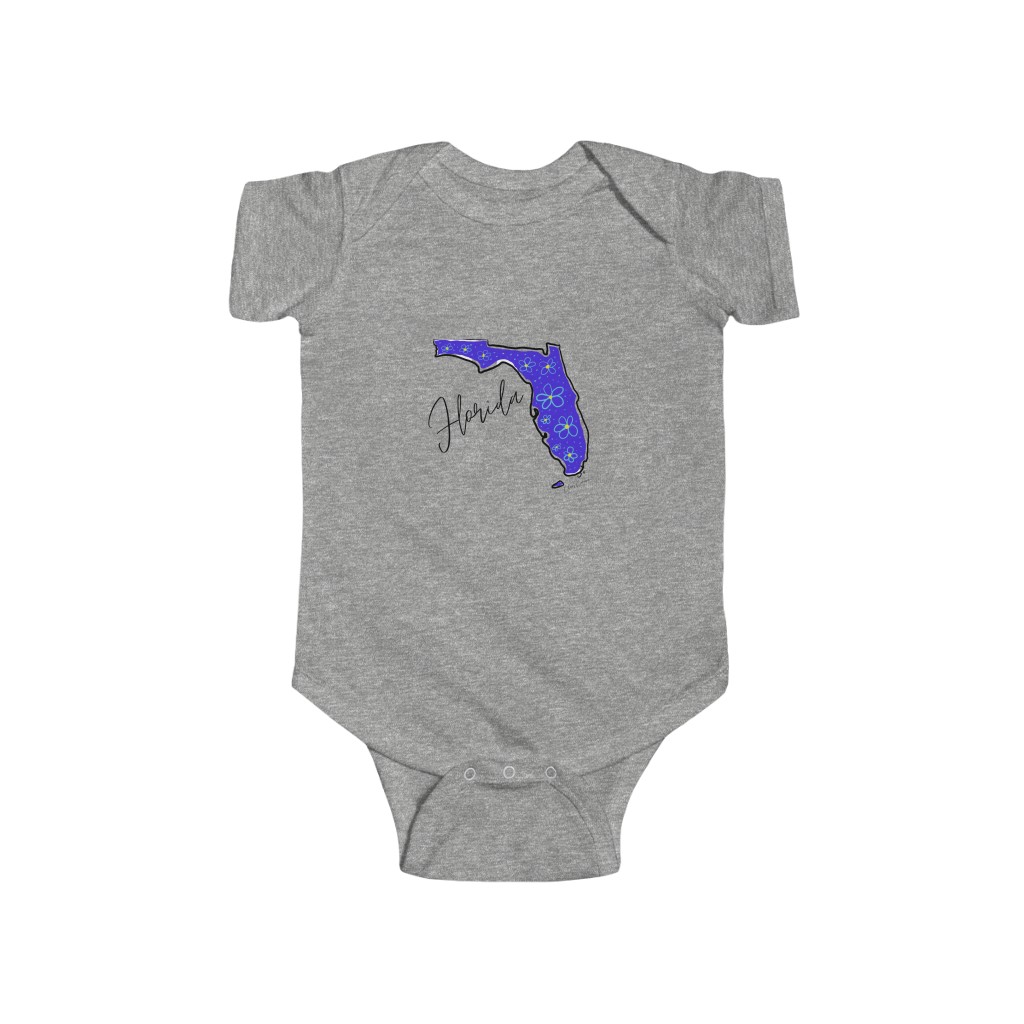 Florida Floral Design Infant Fine Jersey Bodysuit - Image 2