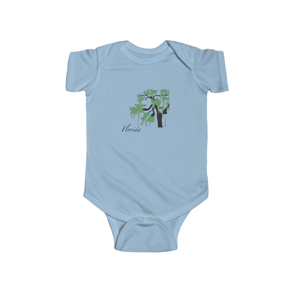 Florida Spanish Moss and Tree Infant Fine Jersey Bodysuit - Image 3