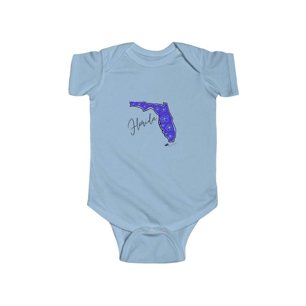 Florida Floral Design Infant Fine Jersey Bodysuit - Image 3