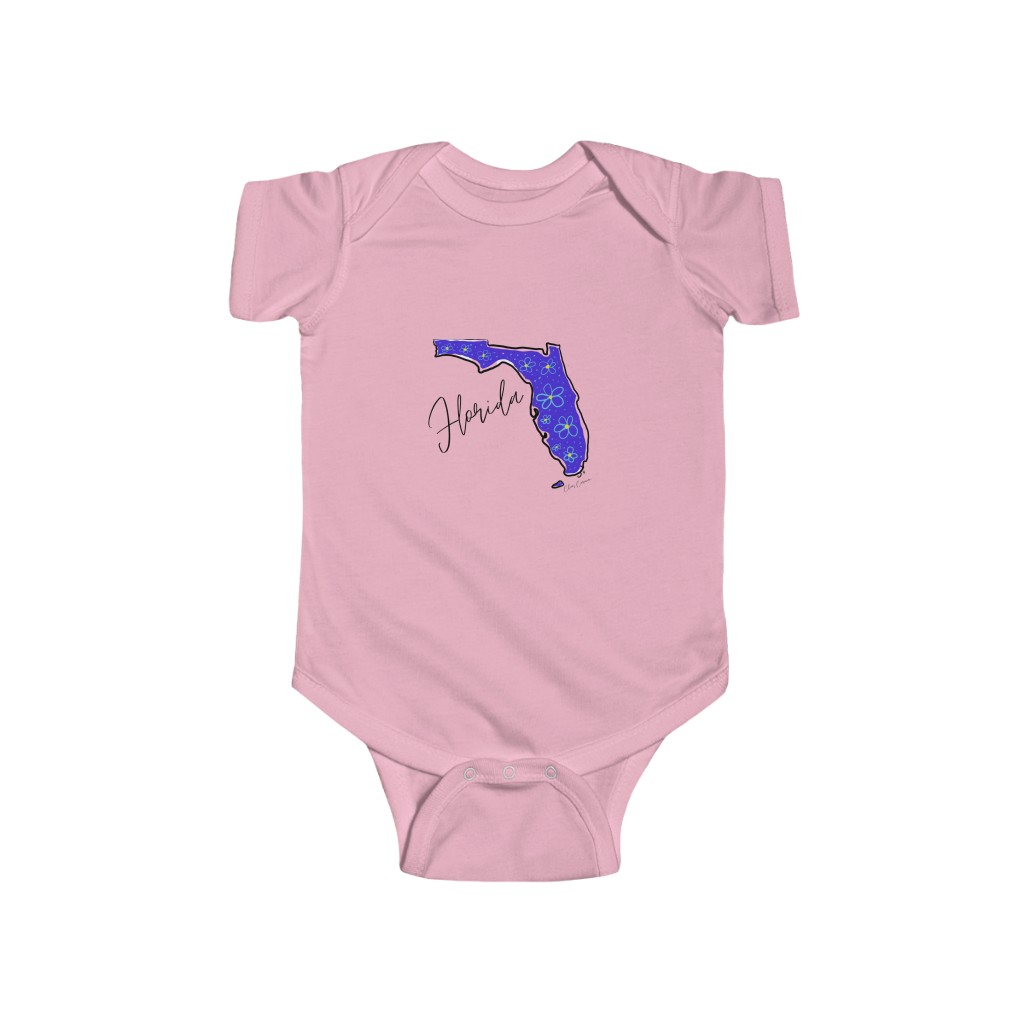 Florida Floral Design Infant Fine Jersey Bodysuit - Image 4