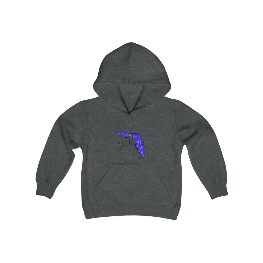 Florida State Floral Design Youth Heavy Blend Hooded Sweatshirt - Image 6