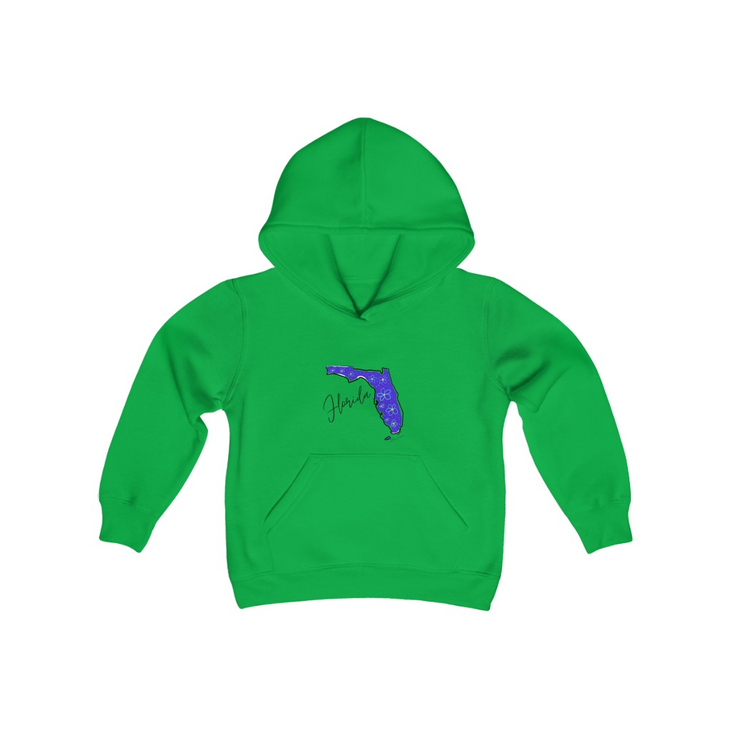 Florida State Floral Design Youth Heavy Blend Hooded Sweatshirt - Image 5