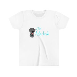 Great Dane | Oh Marley! | Blue Great Dane Youth Short Sleeve Tee