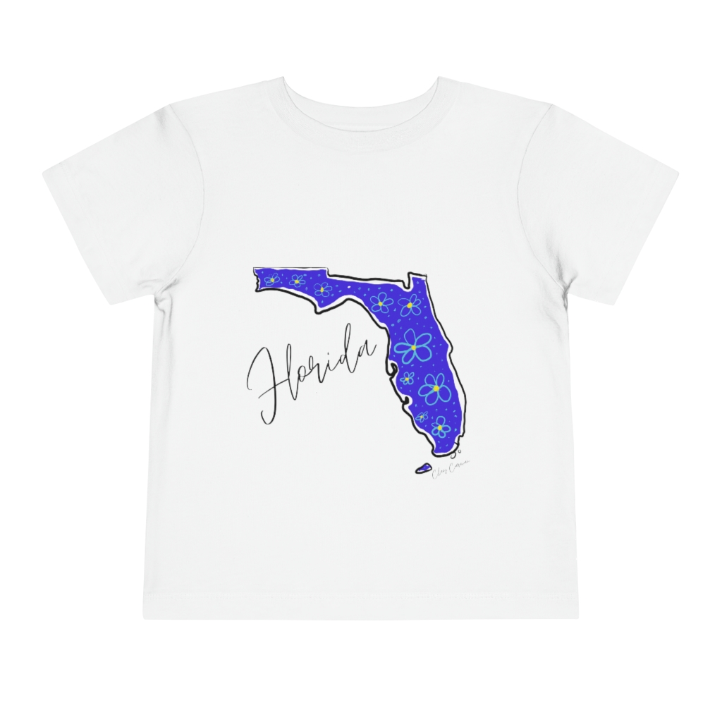 Florida Floral Design Toddler Short Sleeve Tee - Image 4