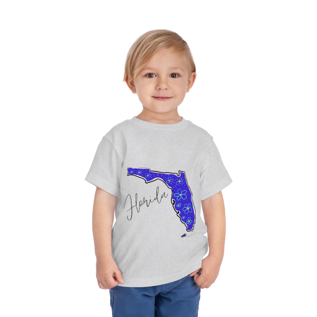 Florida Floral Design Toddler Short Sleeve Tee - Image 6