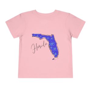 Florida Floral Design Toddler Short Sleeve Tee