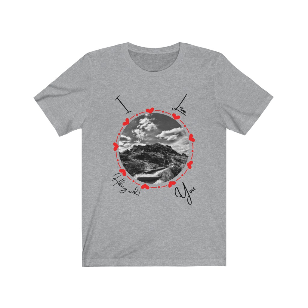 I Love (Hiking With) You Unisex Jersey Short Sleeve Tee - Image 4